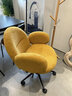 索菲亞化妝椅 辦公椅舒適電腦椅臥室女生梳妝椅書(shū)桌椅家用座椅A019 杏黃【雪尼爾】丨現貨閃發(fā) 現貨閃發(fā) 曬單實(shí)拍圖