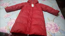 G.duck兒童長(cháng)款羽絨服女童過(guò)膝新款加厚中大童小童洋氣寶寶冬裝外套 紅色 140 曬單實(shí)拍圖