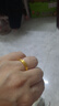 六福珠寶 足金承諾黃金戒指情侶實(shí)心戒 計價(jià) 約5.25克-女款 曬單實(shí)拍圖