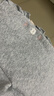 戴維貝拉（DAVE＆BELLA）童褲秋冬新款兒童休閑褲加絨女寶寶長(cháng)褲洋氣小童褲子女童束腳褲 花灰色【現貨】 90 cm（建議身高80-90cm） 曬單實(shí)拍圖