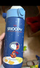 史努比(Snoopy)兒童保溫杯316不銹鋼男女小學(xué)生水杯戶(hù)外便攜提手杯壺幼兒園寶寶大容量杯子 500ml 7031太空藍 曬單實(shí)拍圖