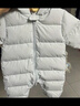 童泰（TONGTAI）嬰兒羽絨連體衣冬季寶寶哈衣羽絨服男童女童連帽抱衣卡其色80cm 曬單實拍圖