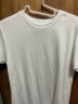 无印良品 MUJI 女式 天竺编织 T恤 短袖 正肩T恤 BBA01A2S 白色 S（155/80A） 实拍图