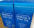 Viva Naturals花少同款美國進(jìn)口深海魚(yú)油高含量omega-3歐米伽3軟膠囊180粒*2瓶 曬單實(shí)拍圖