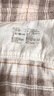 無(wú)印良品（MUJI） 女式 法蘭絨 襯衫領(lǐng) 長(cháng)袖襯衫女士襯衣內搭上衣純棉秋季新品女裝 米白色格紋 L （165/88A） 曬單實(shí)拍圖