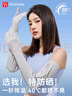 FitonTon防曬冰袖女夏季戶(hù)外騎行防紫外線(xiàn)袖套長(cháng)款冰絲露指防嗮手套 曬單實(shí)拍圖