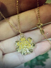 中國黃金（CHINA GOLD）牡丹花黃金項鏈女送媽媽款足金吊墜生日禮物送老婆媽媽紀念日實(shí)用 京速達/吊墜贈s925金色鏈 曬單實(shí)拍圖