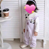 巴拉巴拉嬰兒衣服連體衣秋裝寶寶外出包屁衣立體圍兜可愛清新甜美 粉紫70032 90cm 曬單實(shí)拍圖
