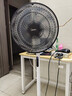 美的（Midea）電風(fēng)扇家用遠距送風(fēng)遙控智能落地扇七葉智能感溫立式電扇宿舍臥室搖頭 40CM大網(wǎng)罩黑白色35bjd 曬單實(shí)拍圖
