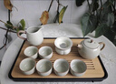 京東京造整套茶具 功夫茶具羊脂玉側把壺茶杯茶盤(pán)高端輕奢套裝家用茶具 曬單實(shí)拍圖