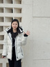 波司登25新款羽絨服女短款90絨冰雪運動(dòng)時(shí)尚冬季連帽保暖外套B250246806 冰雪白8C66 S 160/84A 體重約100-110斤 曬單實(shí)拍圖