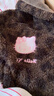 野獸派家居（tbh）三麗鷗Hello Kitty可麗絨連帽家居服套裝可外穿睡衣 Hello Kitty可麗絨連帽短款家居服 可可豹紋 M 曬單實(shí)拍圖