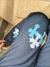gxmy高街美式潮牌褲子男士夏季貼皮十字架限定帥氣水洗長(cháng)褲直筒牛仔褲 藍字母-高街黑色【高質(zhì)量】 28 關(guān)注優(yōu)先發(fā)貨 曬單實(shí)拍圖