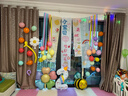 全品屋 男女孩兒童生日快樂(lè)裝飾背景掛布寶寶周歲派對(duì)場(chǎng)景布置條幅拍照 無(wú)憂無(wú)慮生日掛布套餐 曬單實(shí)拍圖