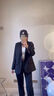 GARNUO黑色小西裝外套女2025早春秋季新款韓系小個(gè)子高級感休閑收腰西服 黑色 M 【101-110斤】 曬單實(shí)拍圖