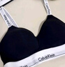 Calvin Klein內衣【摩登引力帶】女士ck可卸墊無(wú)鋼圈輕運動(dòng)背心式文胸QF7586AD UB1-太空黑 S 曬單實(shí)拍圖
