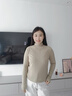 貓人【德絨羊毛】高領(lǐng)打底衫女秋冬季保暖針織毛衣長(zhǎng)袖內(nèi)搭T恤衫上衣 曬單實(shí)拍圖
