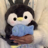 帕提拉抖音同款小企鵝暖水袋暖寶寶隨身可愛(ài)企鵝背包玩偶生日禮物毛絨 小企鵝雙肩包+熱水袋 曬單實(shí)拍圖