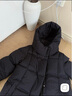 波司登25年冬鵝絨羽絨服女士寬松超長(cháng)款商務(wù)通勤加厚連帽立領(lǐng)外套 曬單實(shí)拍圖