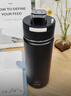 希樂(lè )（cille）保溫杯大容量316不銹鋼隨行水杯子男女士便攜外出水壺磨砂黑600ml 曬單實(shí)拍圖