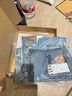 edition牛仔褲女春新款設(shè)計(jì)感褲腳開衩絲棉復(fù)古喇叭褲馬蹄褲 牛仔藍(lán)色 L (28) 曬單實(shí)拍圖