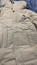 鴨鴨【冰殼系列】?jī)和鸾q服長(zhǎng)款男女中大童冬季新款加厚極寒保暖外套 米白色 170 曬單實(shí)拍圖
