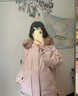 派吉鯊粉色派克服大毛領(lǐng)棉服女2025年冬季新款韓版加厚寬松小個(gè)子外套 藏青色【毛領(lǐng)】 M 曬單實(shí)拍圖