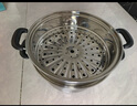 九陽（Joyoung）蒸鍋不銹鋼蒸鍋家用燉湯蒸饅頭包子魚三層大容量湯鍋28cm 曬單實拍圖