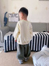 SNOOPY兒童春秋衛衣保暖舒適時(shí)尚男女童上衣  杏色 綠色繪畫(huà)  110    曬單實(shí)拍圖