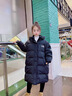 G.DUCKKIDS兒童羽絨服中長(zhǎng)款男女童冬裝中大童白鴨絨加厚過(guò)膝冬季10加厚外套 黑色 130cm 曬單實(shí)拍圖
