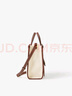博柏利（BURBERRY）【禮物】女包 迷你雙色帆布拼皮革Freya 托特手提包 曬單實(shí)拍圖