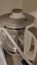 京東京造 茶壺 蒸煮兩用泡茶煮茶玻璃茶具胡桃木提梁燒水壺900ml 曬單實(shí)拍圖