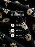 紅袖絕美碎花連衣裙2025夏季新款女裝【星花盛綻】收腰V領(lǐng)顯瘦雪紡裙 黑底黃花633 S 曬單實(shí)拍圖