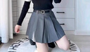 邦帛世百褶裙女2025夏新款學(xué)院風(fēng)時(shí)尚高腰a字短裙顯瘦百搭小個(gè)子半身裙 百褶短裙-灰色【送腰帶】 L 曬單實(shí)拍圖