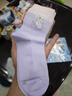 迪士尼女童襪子2025愛(ài)莎公主7A級抗菌透氣中筒襪兒童襪子SP33314 搭色L 曬單實(shí)拍圖