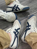 Onitsuka Tiger鬼塚虎男女款復古德訓鞋輕便透氣運動(dòng)休閑板鞋TOKUTEN 1183B938 白色/黑色 39 曬單實(shí)拍圖