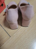 啄木鳥(niǎo)方頭瑪麗珍鞋女2026春夏新款高跟鞋子粗跟淺口甜美蝴蝶結單鞋女鞋 粉紅色 38 曬單實(shí)拍圖