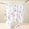 棉加加（Cotton++）2條嬰兒包單春秋冬夏新生兒純棉a類(lèi)寶寶包巾抱被空調房待產(chǎn)包裹 夾棉平安熊+單層浣熊【1厚1薄】 85*85cm【產(chǎn)房必備】 曬單實(shí)拍圖