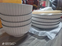 肅匠陶瓷餐具簡(jiǎn)約盤(pán)子碗套裝純白釉下彩餐具套裝釉下彩碗碟套裝微波爐 山田16件套(4碗4盤(pán)4勺4筷) 16頭 曬單實(shí)拍圖