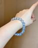 LOUIS WATER收藏級天然冰魄海藍寶手串女藍色水晶手鏈男招財轉運珠生日禮物 收藏級冰魄海藍寶手串10mm 曬單實(shí)拍圖