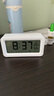 得力（deli）充電款電子智能鬧鐘背光大鬧鈴家用學(xué)生多功能溫濕度計大屏床頭鐘 開(kāi)學(xué)升學(xué)季必備 白 LE103A 曬單實(shí)拍圖