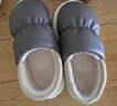 三利棉拖鞋男士秋冬季加絨保暖女全包跟可外穿厚底靜音防滑 灰色44-45 曬單實(shí)拍圖