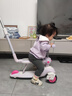 babycare五合一兒童全能滑板車(chē)1-3-6歲小孩寶寶代步車(chē)寶寶車(chē)遛娃神器 【可滑可推可騎】黎空紫-無(wú)圍欄 曬單實(shí)拍圖