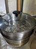 愛(ài)仕達（ASD）蒸鍋雙層不銹鋼蒸鍋 家用燉蒸煮一體湯鍋 28CM大容量蒸籠QVL1528 曬單實(shí)拍圖