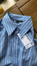 UR2025秋季新款女裝高智感氣質(zhì)豎條紋長(cháng)袖開(kāi)襟襯衫UWM250140 藍色條紋 XS 曬單實(shí)拍圖