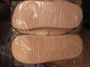 包跟棉拖鞋女家居棉拖女士月子鞋居家棉鞋冬季帶跟毛拖鞋毛毛鞋男 粉紅色 40-41碼（適合39-40碼） 曬單實(shí)拍圖