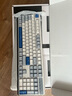DURGOD 杜伽K620W/k610W三模機械鍵盤(pán)無(wú)線(xiàn)藍牙熱插拔平板MAC雙系統游戲辦公鍵盤(pán) 無(wú)光-回聲（霧藍104鍵）無(wú)光 定制茶軸 曬單實(shí)拍圖