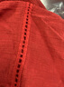無(wú)印良品 MUJI IDEE 女式 強捻短袖襯衫連衣裙女裝裙子夏季連身裙GAD12C4S 深紅色 M (155/80A) 曬單實(shí)拍圖