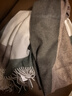玖慕（JIUMU）純羊毛圍巾女秋冬季披肩女士保暖圍脖中秋節生日禮物送女生禮盒裝 曬單實(shí)拍圖