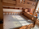 子薇全實(shí)木上下床雙層床兒童床高低床小戶(hù)型兩層木床楸木子母床上下鋪 梯柜款+書(shū)架+雙抽【10*10床腿】 1800mm*2000mm 曬單實(shí)拍圖